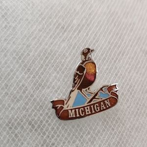 Michigan Bird Enamel Pin